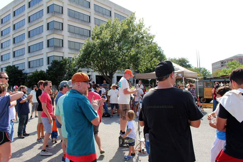 Introducing the drivers and cars before handing out directions.
